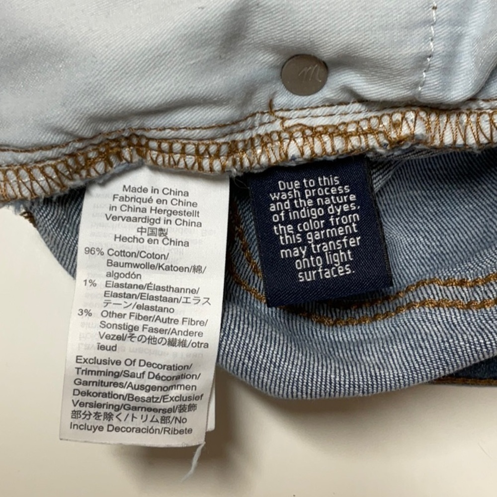 Madewell High Rise Button Front Fly Denim Shorts Raw Hem 35/20 - Picture 9 of 10